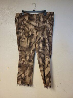 Women's Venezia Jeans Brown Camo Glitter Boyfriend Jeans Size 20